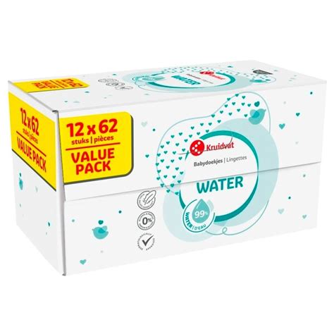 Product: Kruidvat Baby Pure Waterdoekjes 12.